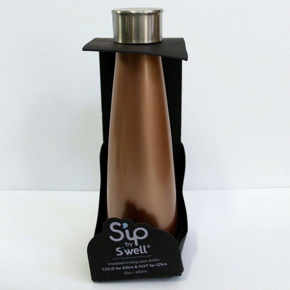 Sip by S'well Golden Rose Hot & Cold Insulated Stainless Steel Water Bottle